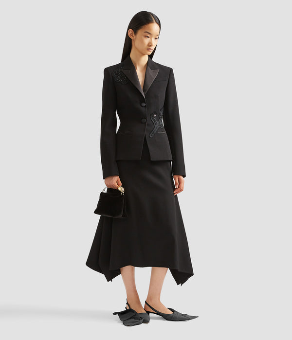 Erdem Fitted Single Breasted Blazer