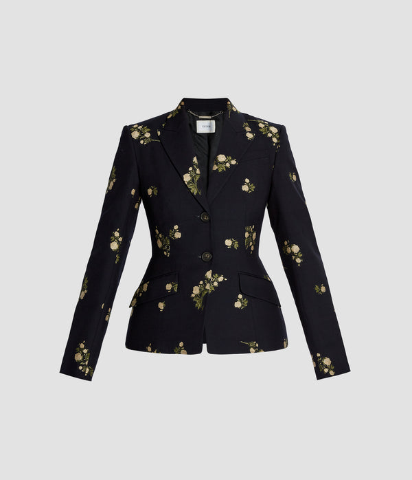 erdem Fitted Single Breasted Blazer