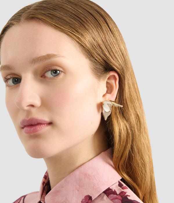 Erdem Flower Earing Medium