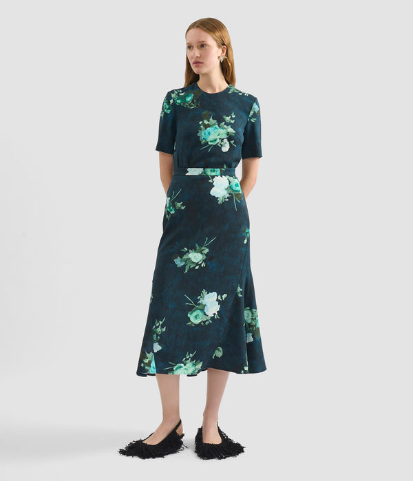 Erdem Fluted Midi Skirt