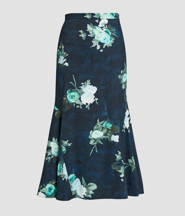 erdem Fluted Midi Skirt