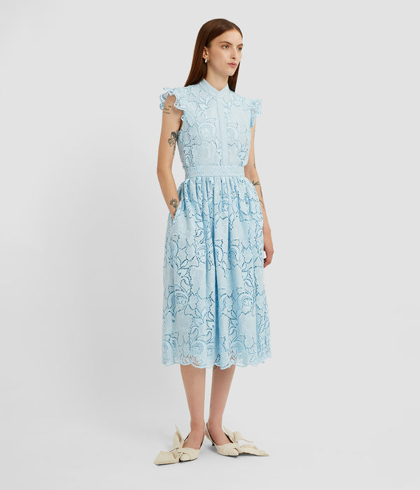 Erdem Gathered Midi Skirt
