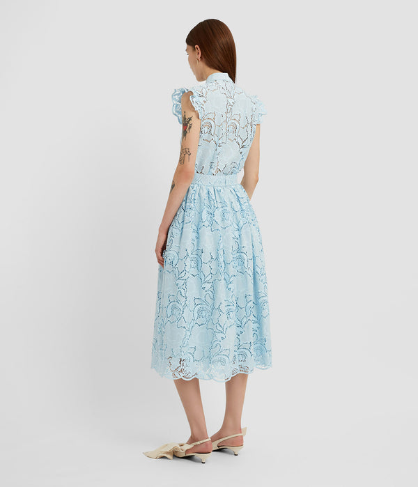 Erdem Gathered Midi Skirt