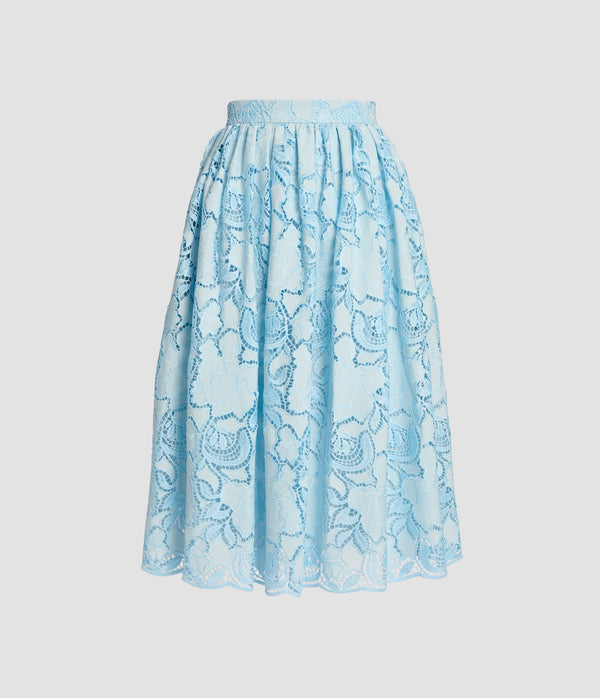 erdem Gathered Midi Skirt