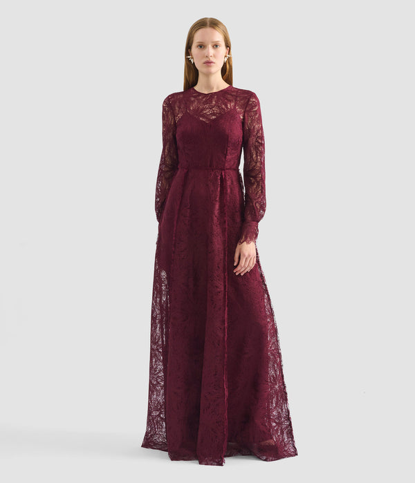 Erdem Long Sleeve Gown