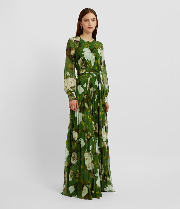 Erdem Long Sleeve Gown