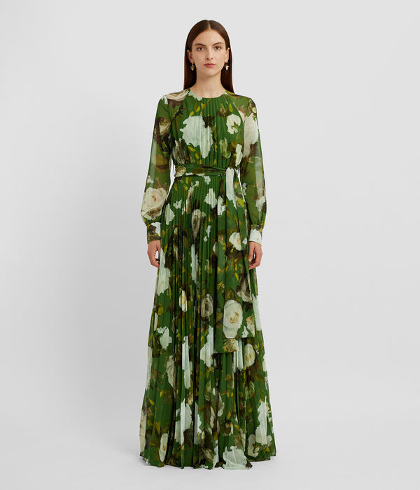 Erdem Long Sleeve Gown