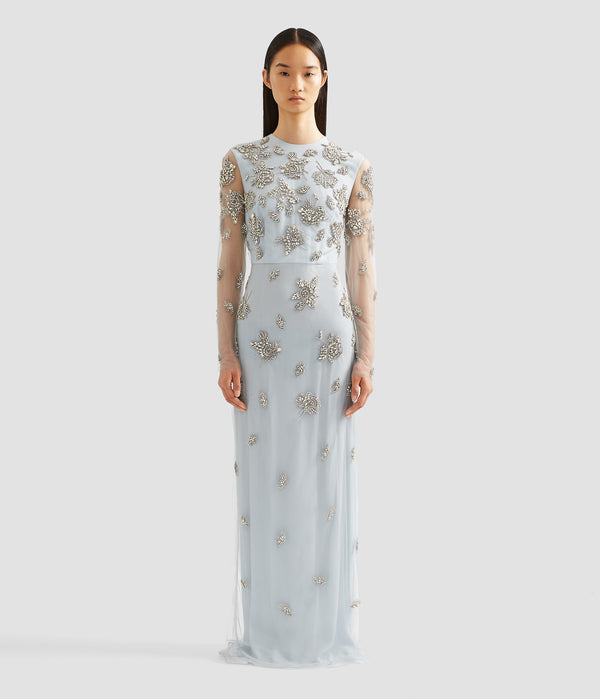 Erdem Long Sleeve Gown