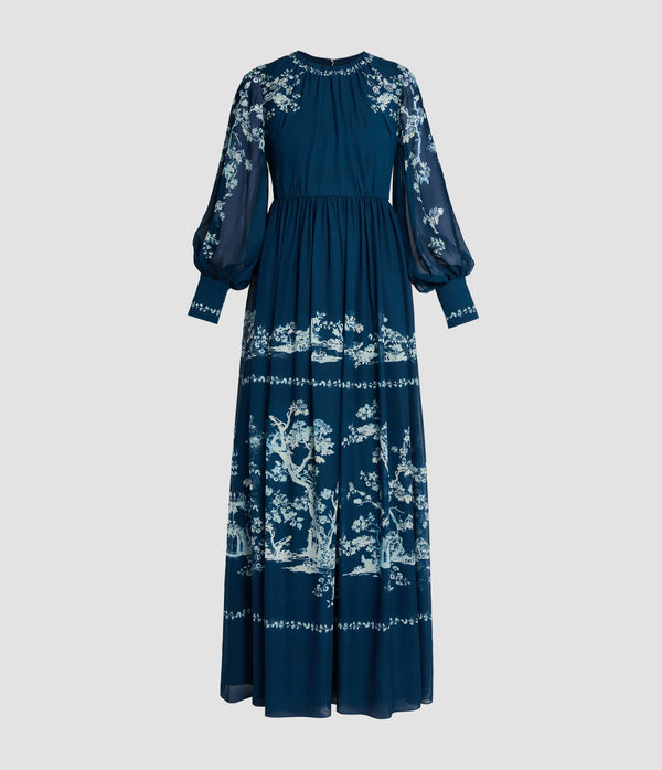 erdem Long Sleeve Gown
