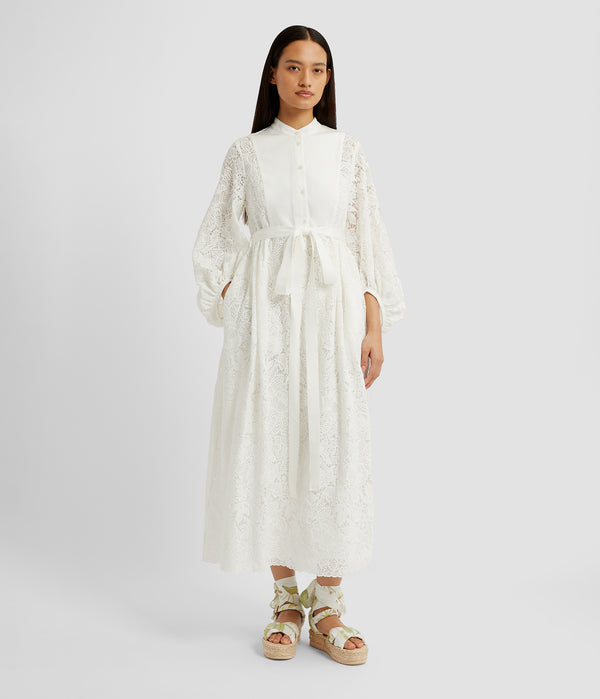 Erdem Long Sleeve Midi Dress