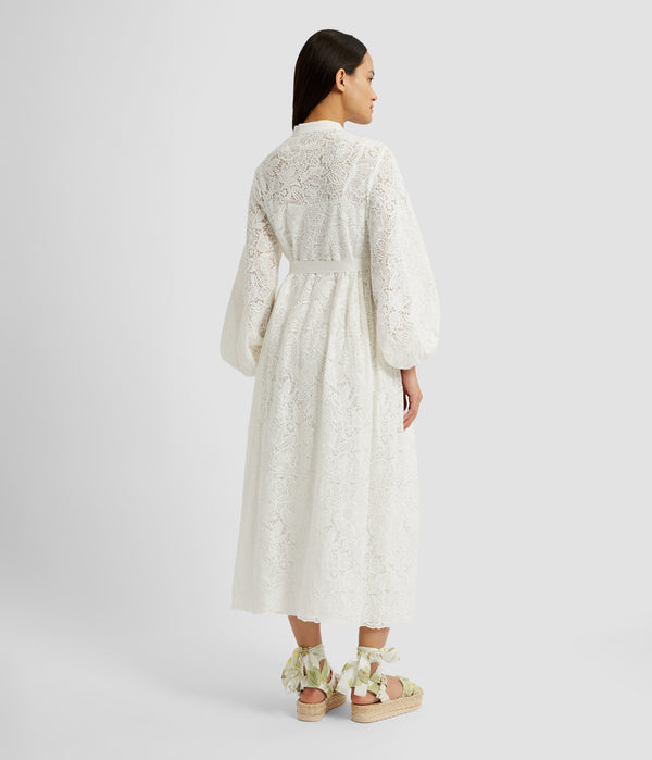 Erdem Long Sleeve Midi Dress