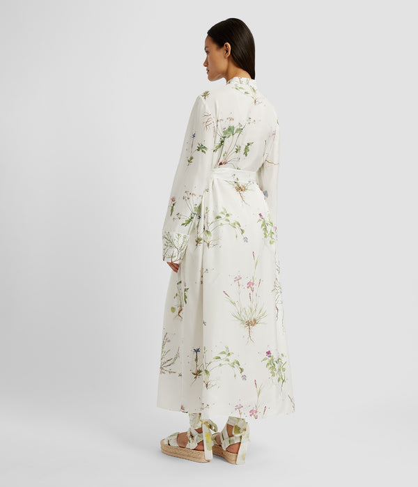 Erdem Long Sleeve Midi Dress