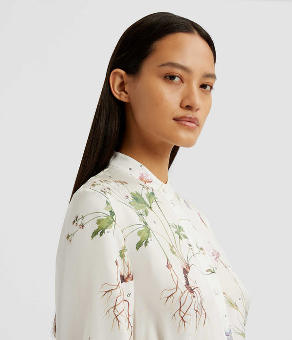 Erdem Long Sleeve Midi Dress