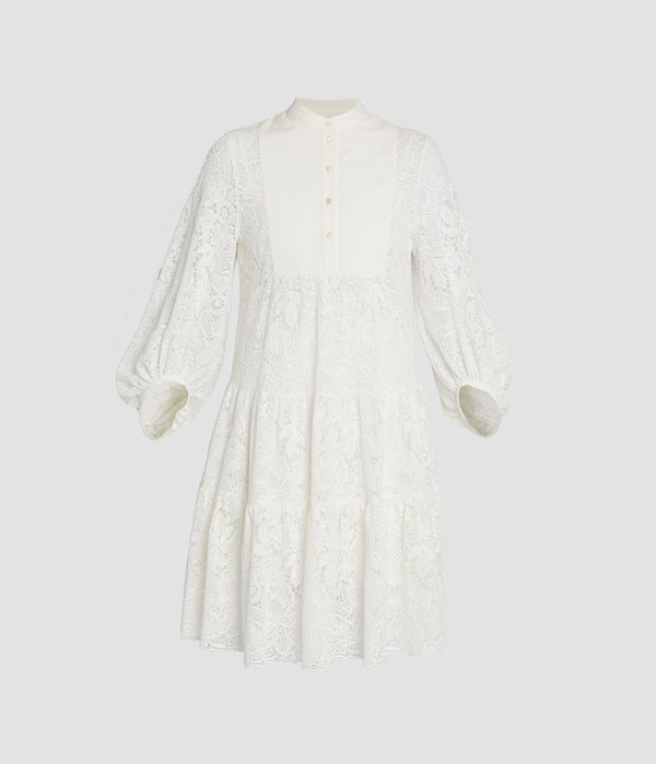 erdem Long Sleeve Mini Dress