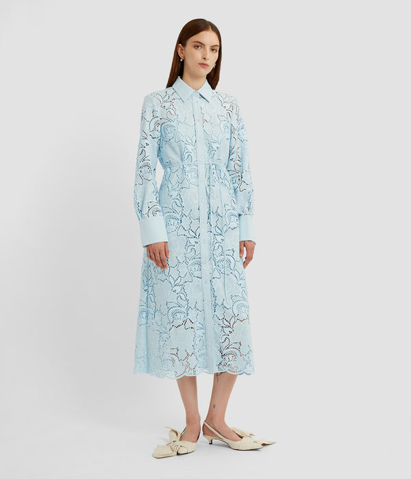 Erdem Long Sleeve Shirt Dress