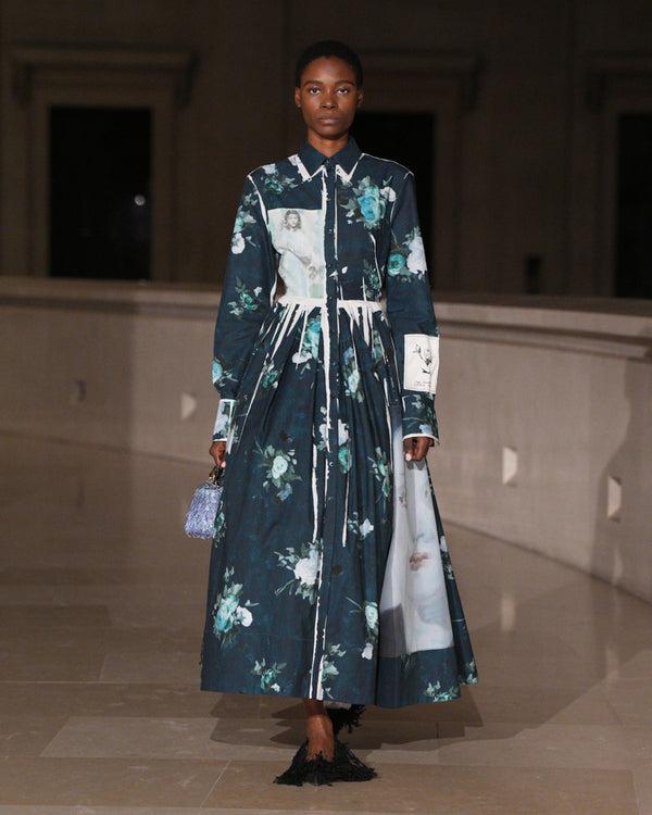 Erdem Long Sleeve Shirt Dress