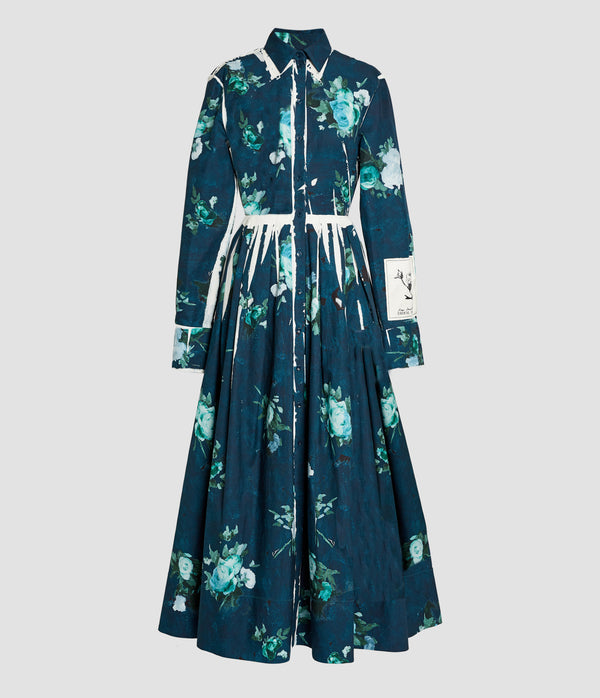 erdem Long Sleeve Shirt Dress