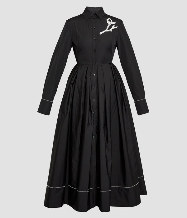 erdem Long Sleeve Shirt Dress