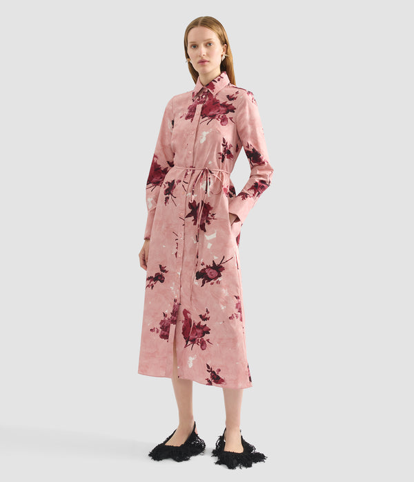 Erdem Long Sleeve Shirt Dress