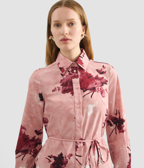 Erdem Long Sleeve Shirt Dress