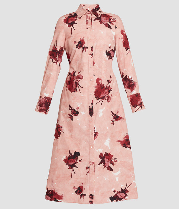 erdem Long Sleeve Shirt Dress