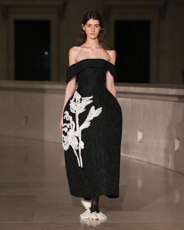 Erdem Off Shoulder Cocktail Dress