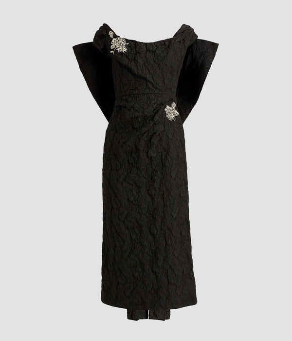 erdem Off Shoulder Cocktail Dress