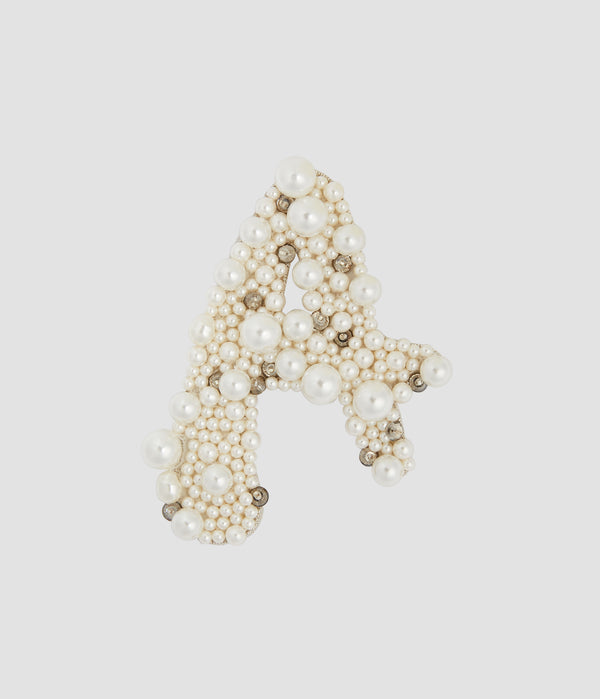 erdem Pearl Alphabet Brooch A
