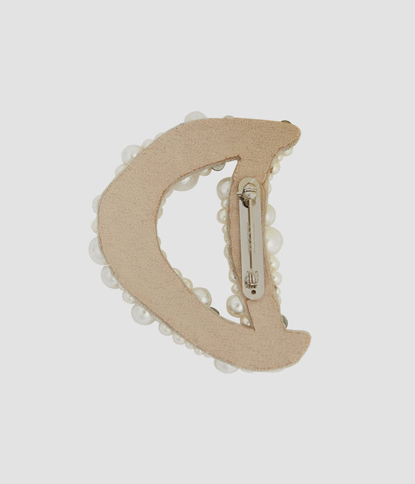 Erdem Pearl Alphabet Brooch D