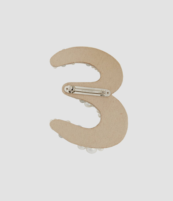 Erdem Pearl Alphabet Brooch E