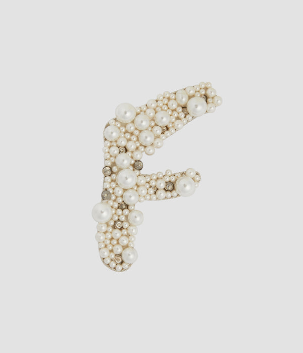 erdem Pearl Alphabet Brooch F