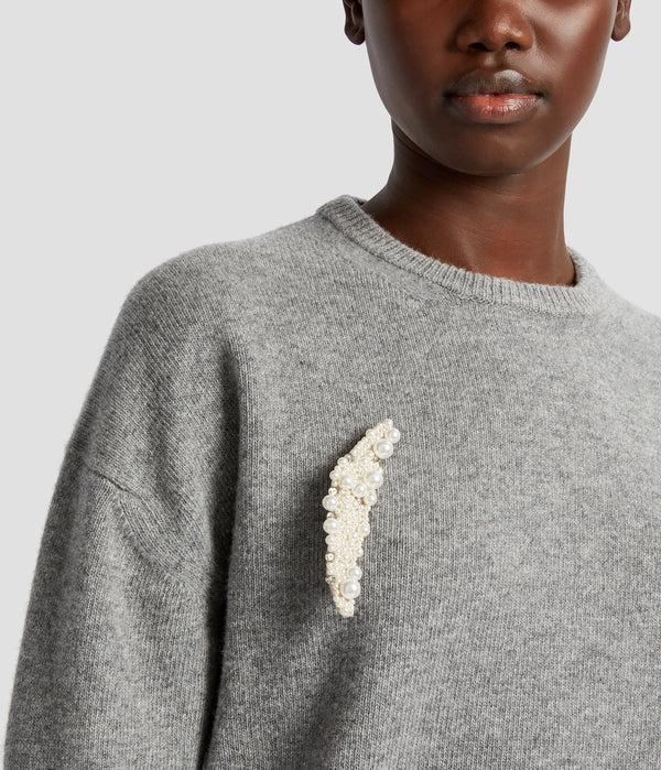 Erdem Pearl Alphabet Brooch I