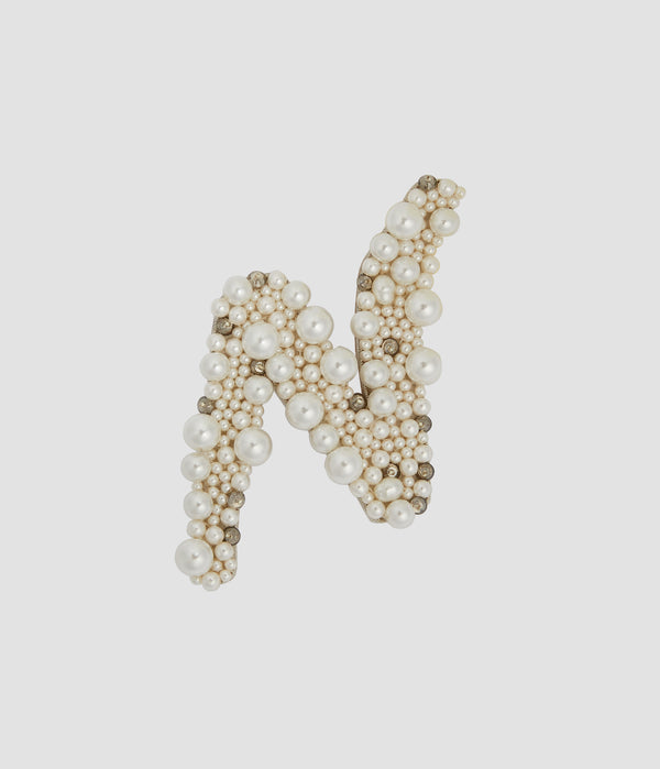 erdem Pearl Alphabet Brooch N