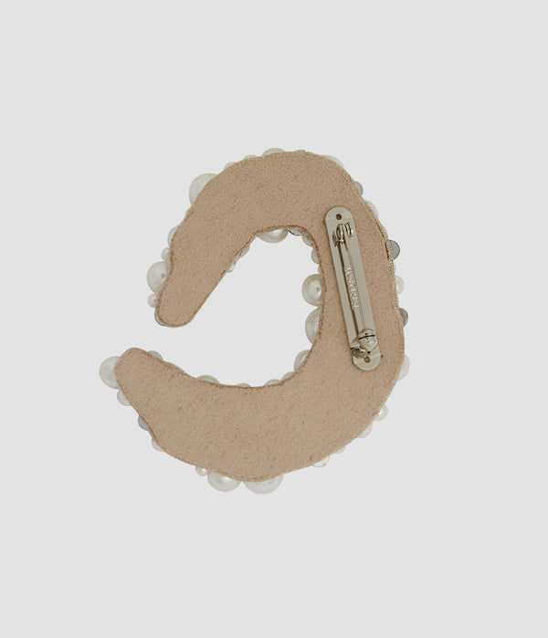 Erdem Pearl Alphabet Brooch O