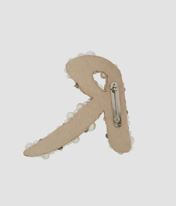 Erdem Pearl Alphabet Brooch R
