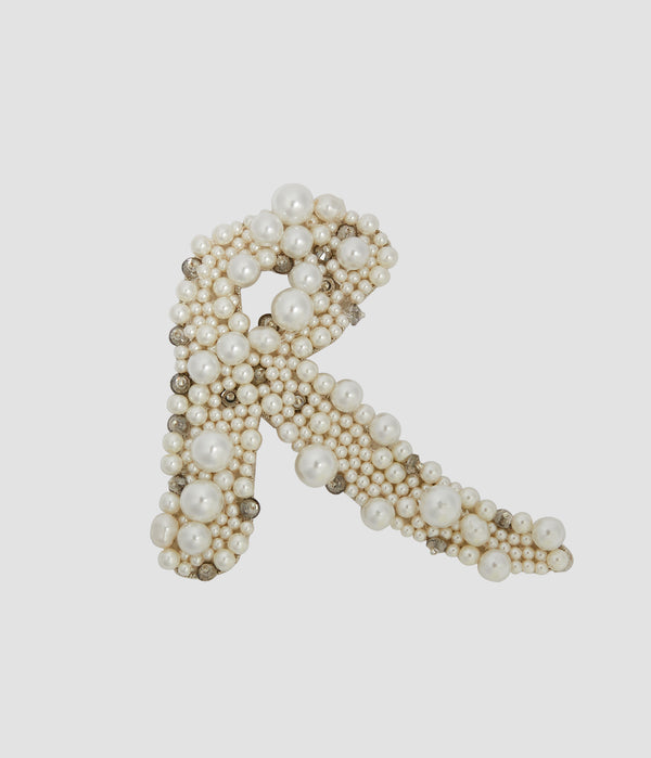 erdem Pearl Alphabet Brooch R
