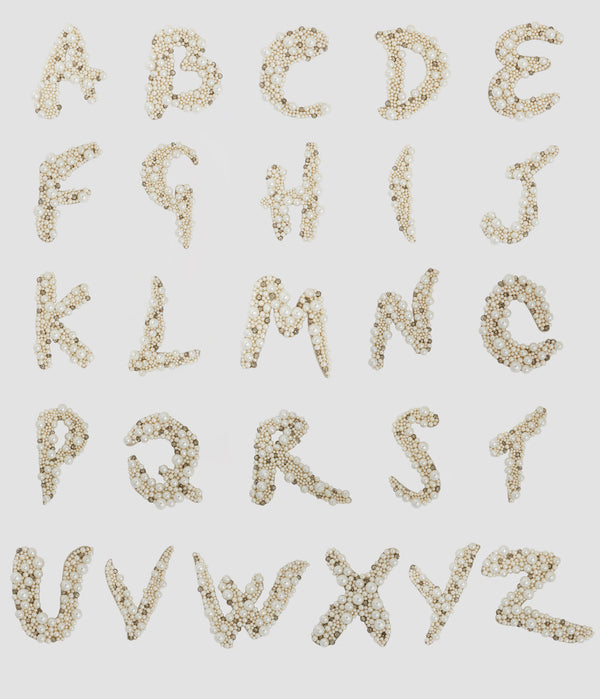 Erdem Pearl Alphabet Brooch U