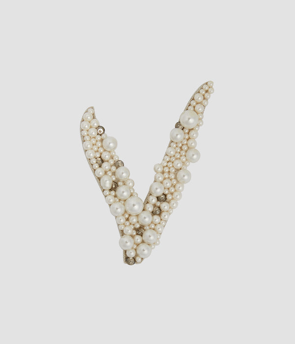 erdem Pearl Alphabet Brooch V
