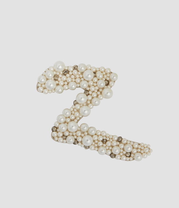 erdem Pearl Alphabet Brooch Z