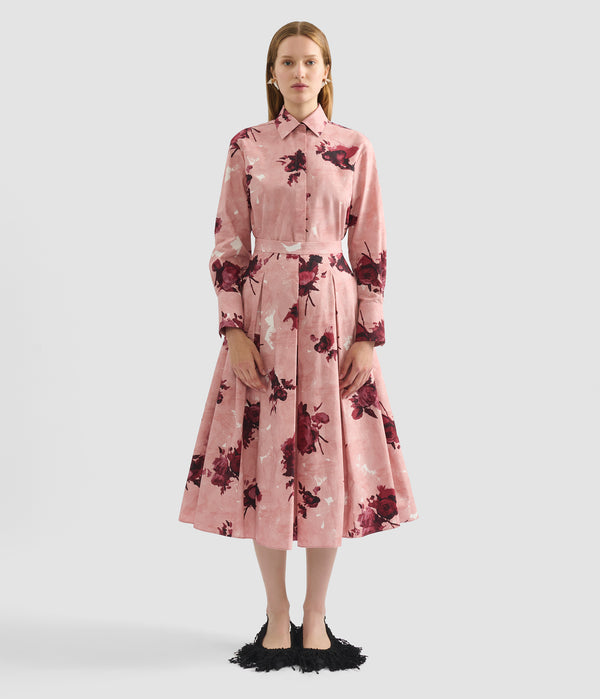 Erdem Pleated Midi Skirt