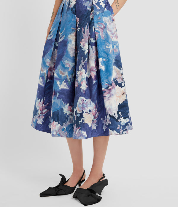 Erdem Pleated Midi Skirt