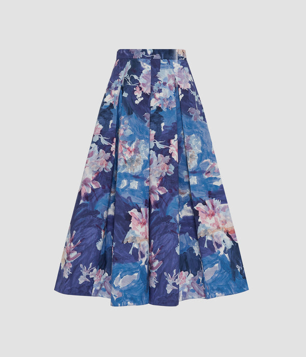erdem Pleated Midi Skirt