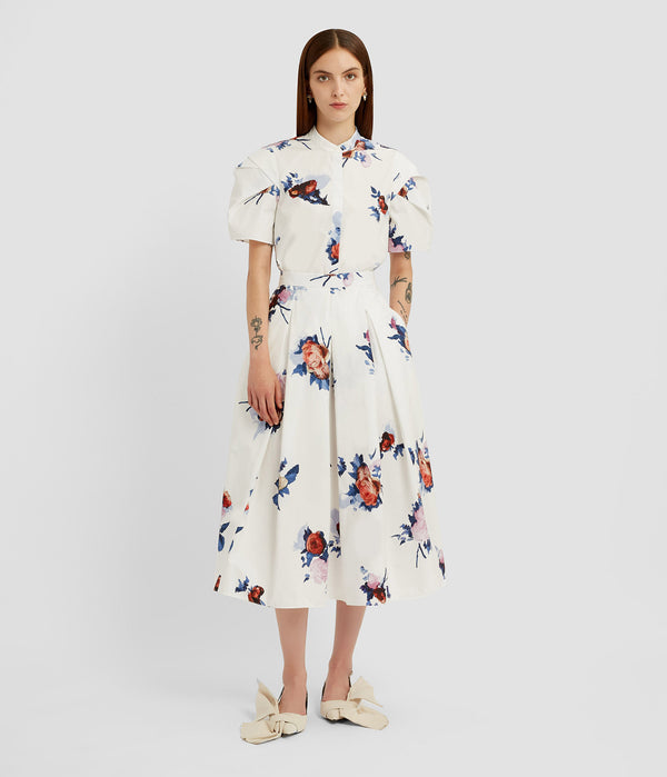 Erdem Pleated Midi Skirt