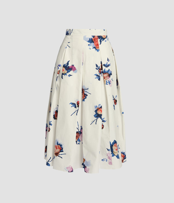 erdem Pleated Midi Skirt