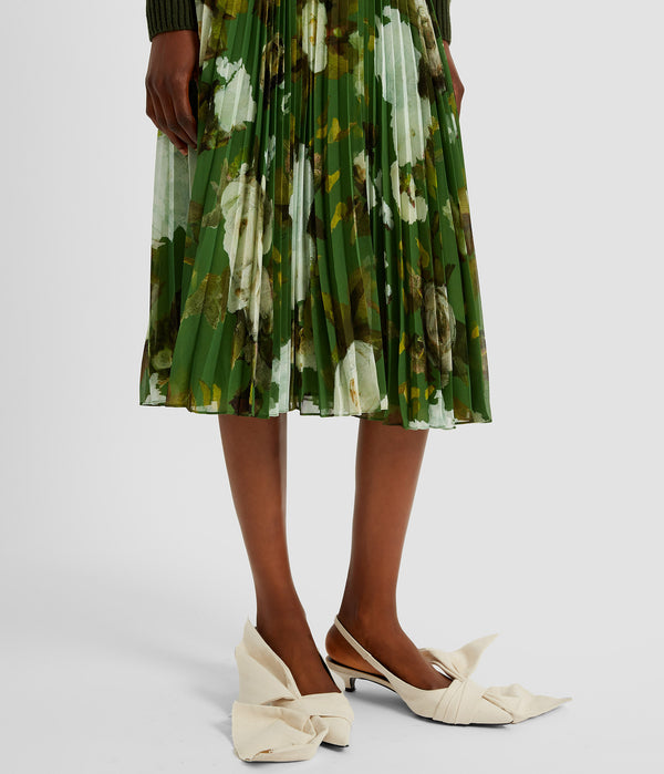 Erdem Pleated Midi Skirt