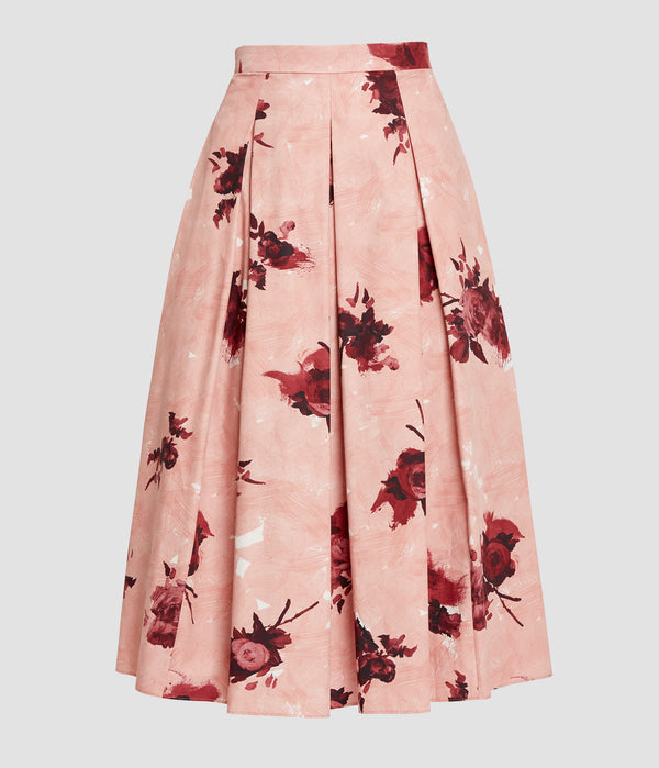 erdem Pleated Midi Skirt