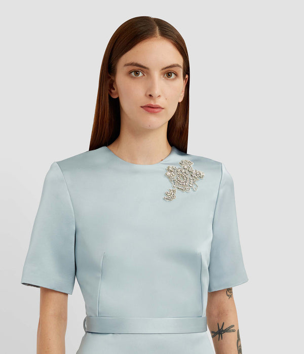 Erdem Short Sleeve Cocktail Dress