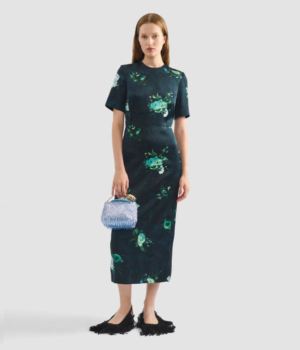 Erdem Short Sleeve Cocktail Dress