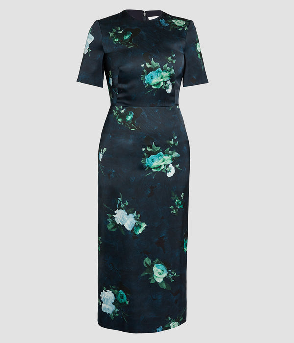 erdem Short Sleeve Cocktail Dress