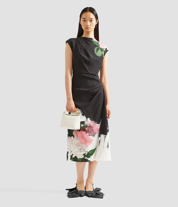 Erdem Short Sleeve Midi Dress